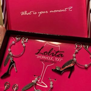 NIB Lolita wine glass charms